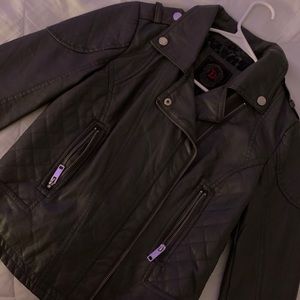 Dark Grey Leather Jacket